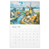 Calendrier Dutch Landscapes in Bold Acrylic – 2026 Calendar (Feb 2027)