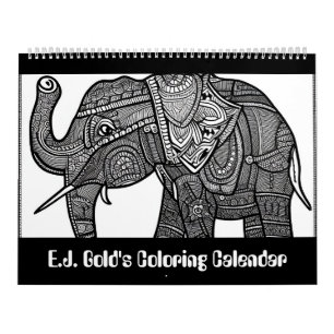 Calendrier E.J. Gold's Wildlife Coloring