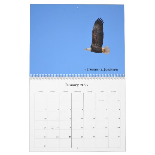 Calendrier Eagles chauve 2015 (Jan 2027)