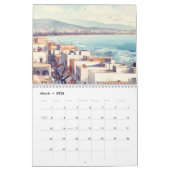Calendrier Eau bleu de la mer (Mar 2026)