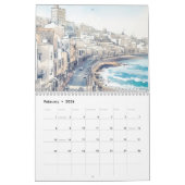 Calendrier Eau bleu de la mer (Feb 2026)