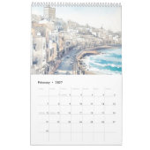 Calendrier Eau bleu de la mer (Feb 2027)