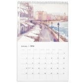 Calendrier Eau bleu de la mer (Jan 2026)