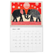 Calendrier Écho d'Éléphant – Une année de couleur et d'esprit (Mar 2027)