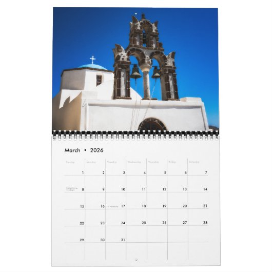 Calendrier Echoes of Antiquity 12-Month Calendar (Mar 2026)
