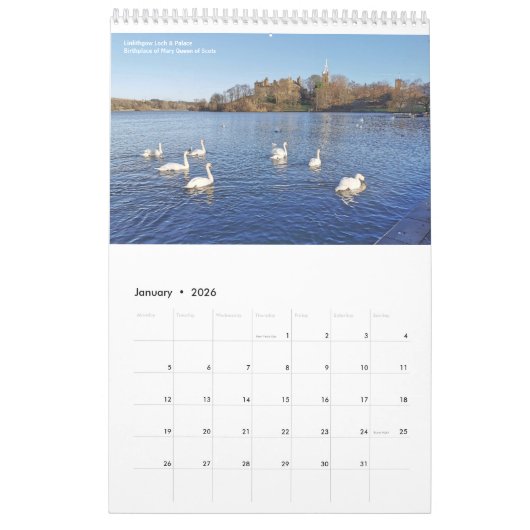 Calendrier écossais 2023 - Côte & Pays (Jan 2026)