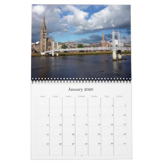 Calendrier écossais 2025 (Jan 2026)