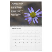 Calendrier Écriture fleur sauvage 2015 (Feb 2027)