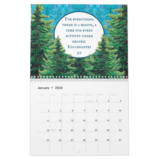 Calendrier Écriture Inspirational Calendar 2022 (Jan 2026)