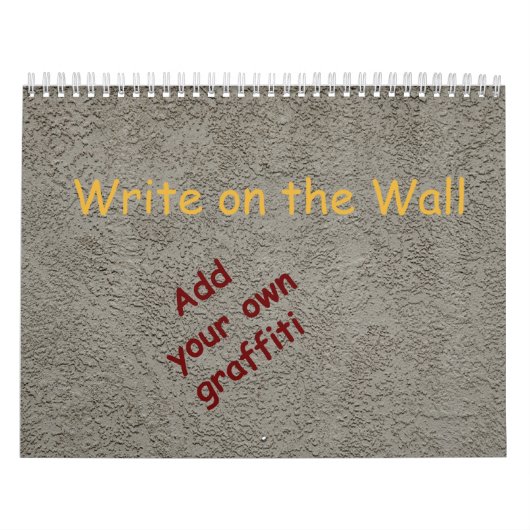 Calendrier Écrivez sur le mur (Protection)