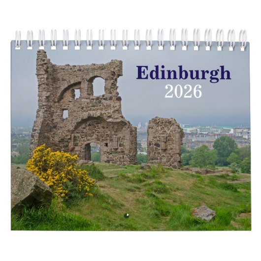 Calendrier Edinburgh 2026 Calendar (Protection)