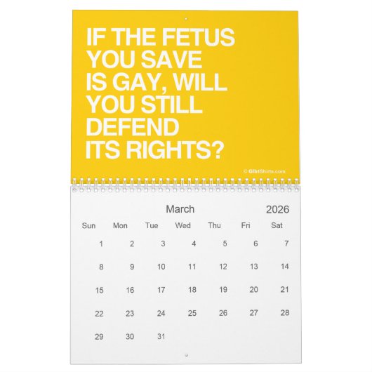 CALENDRIER ÉGALITÉ DE LGBT (Mar 2026)