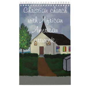 Calendrier Église chrétienne avec l'illustration