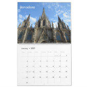 Calendrier Eglises de 12 mois d'Espagne (Jan 2027)