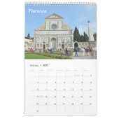 Calendrier Eglises de Toscane de 12 mois (Jan 2027)