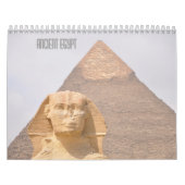 Calendrier Égypte ancienne avec pyramides, temples du Sphinx (Protection)
