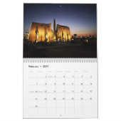 Calendrier Egypte ancienne avec Pyramides, Temples Sphinx (Feb 2027)
