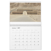 Calendrier Égypte antique avec Pyramides, Temples du Sphinx (Jan 2027)