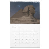 Calendrier Égypte antique avec Pyramides, Temples du Sphinx (Jan 2027)