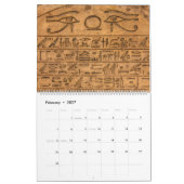 Calendrier égyptien des hiéroglyphes (Feb 2027)