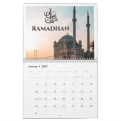 Calendrier Eid Moubarak avec Masjid (Jan 2027)