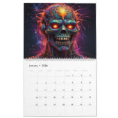 Calendrier Electrohead AI Art (Jan 2026)