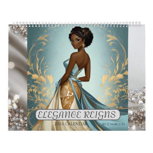 Calendrier ELEGANCE REIGNS 2026 Calendar (Protection)