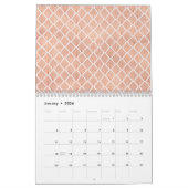 Calendrier Élégant Art Déco Personnalisé  (Jan 2026)