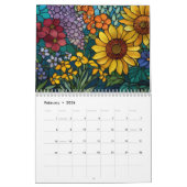 Calendrier Elegant Art | Tiffany Style Stained Glass Wall (Feb 2026)