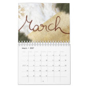 Calendrier Elégant devis de texte personnalisé, Noël & nouvel (Mar 2027)