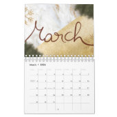 Calendrier Elégant devis de texte personnalisé, Noël & nouvel (Mar 2026)