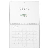 Calendrier Elégant Eucalyptus aquarelle (Mar 2027)