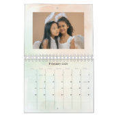 Calendrier Élégant Festif Joyeux Noël Poinsettia Fête (Feb 2026)