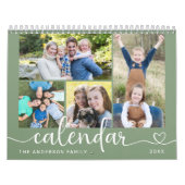 Calendrier Elegant Modern Family Photos 2026 (Protection)