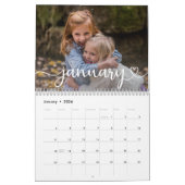Calendrier Elegant Modern Family Photos 2026 (Jan 2026)