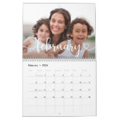 Calendrier Elegant Modern Family Photos 2026 (Feb 2026)