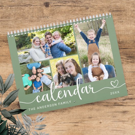 Calendrier Elegant Modern Family Photos 2026