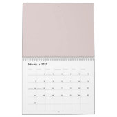 Calendrier élégant motif ethnique (Feb 2027)
