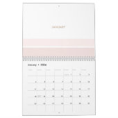 Calendrier Élégant pinces roses minimalistes (Jan 2026)