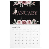 Calendrier Elegant Pink Rose 2026 (Jan 2026)