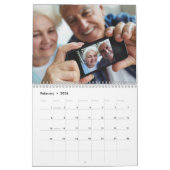 Calendrier Élégant Plaid Rustic Family 2024 Tartan (Feb 2026)