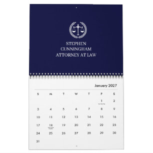 Calendrier Élégant Professionnel pour les avocats Cabinet de