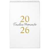 Calendrier Élégant Simple Moderne 2026 (Protection)