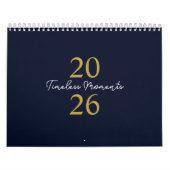 Calendrier Élégant Simple Moderne 2026 (Protection)
