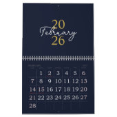 Calendrier Élégant Simple Moderne 2026 (Feb 2027)