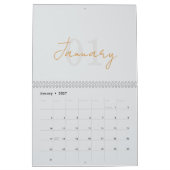 Calendrier Élégant Simple Moderne 2026 (Jan 2027)