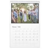 Calendrier Elegant Wedding Year Large Photo Modern Portrait (Feb 2026)