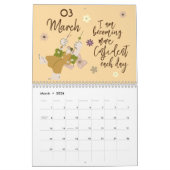 Calendrier Elégante esthétique belles affirmations 2025 (Mar 2026)