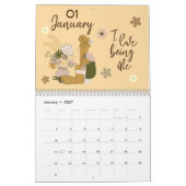 Calendrier Elégante esthétique belles affirmations 2025 (Jan 2027)