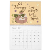 Calendrier Elégante esthétique belles affirmations 2025 (Feb 2027)